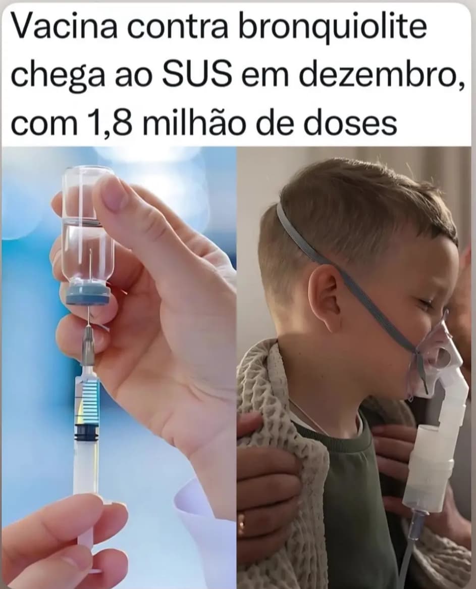 Vacina contra bronquiolite chega ao SUS em dezembro